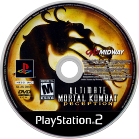 Ultimate Mortal Kombat Deception - Disc (North America) - 1280x1280