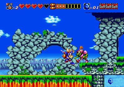 Sparkster - Screenshot - Gameplay (World) - 640x448