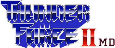 Thunder Force II - Clear Logo (Japan) - 575x244