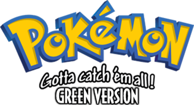 Pokémon Green Version - Clear Logo (North America) - 1732x941