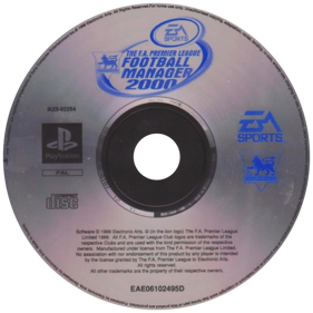 The F.A. Premier League Football Manager 2000 - Disc (Europe) - 600x600
