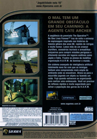No One Lives Forever 2: A Spy in H.A.R.M.'s Way - Box - Back (Brazil) - 800x1145