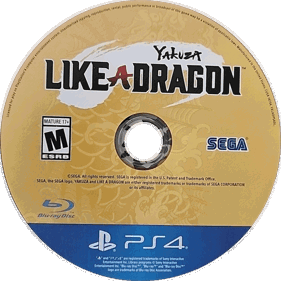 Yakuza: Like a Dragon - Disc (North America) - 885x885