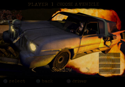 Twisted Metal: Black - Screenshot - Game Select (World) - 640x448