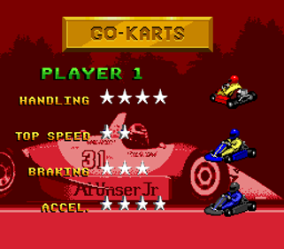 Al Unser Jr.'s Road to the Top - Screenshot - Game Select (World) - 256x224