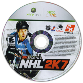 NHL 2K7 - Disc (North America) - 900x900