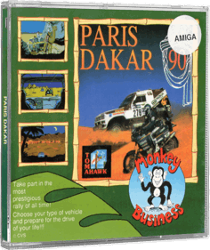 Paris Dakar 1990 - Box - 3D (Europe) - 673x800