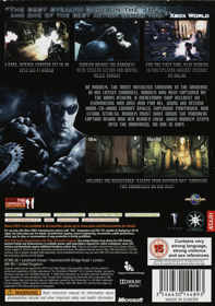 The Chronicles of Riddick: Assault on Dark Athena - Box - Back (United Kingdom) - 6049x8604