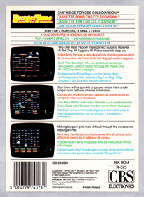 BurgerTime - Box - Back (Europe) - 497x680