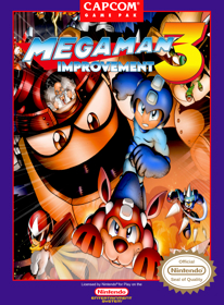 Mega Man 3 Improvement - Fanart - Box - Front (North America) - 1546x2100