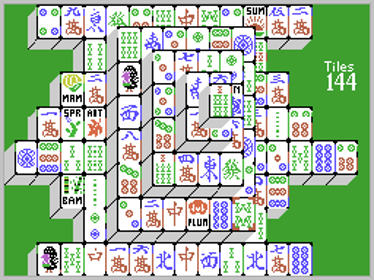 Mahjong Solitaire - Screenshot - Gameplay (World) - 256x192
