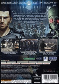 Binary Domain - Box - Back (Germany) - 504x711