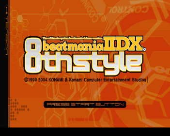 BeatMania IIDX 8th Style - Screenshot - Game Title (Japan) - 640x512