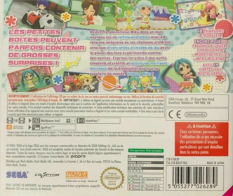 Hatsune Miku: Project Mirai DX - Box - Back (France) - 1042x880