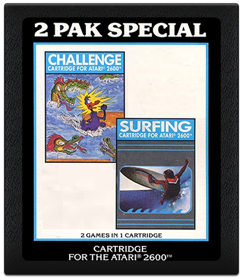 2 Pak Special Black: Challenge / Surfing - Cart - Front (Europe) - 404x466