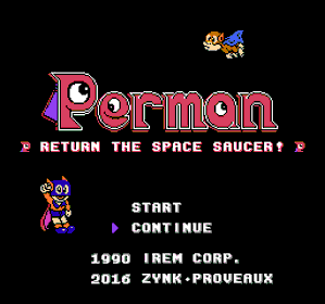 Perman: Enban o Torikaese!! - Screenshot - Game Title (World) - 256x240