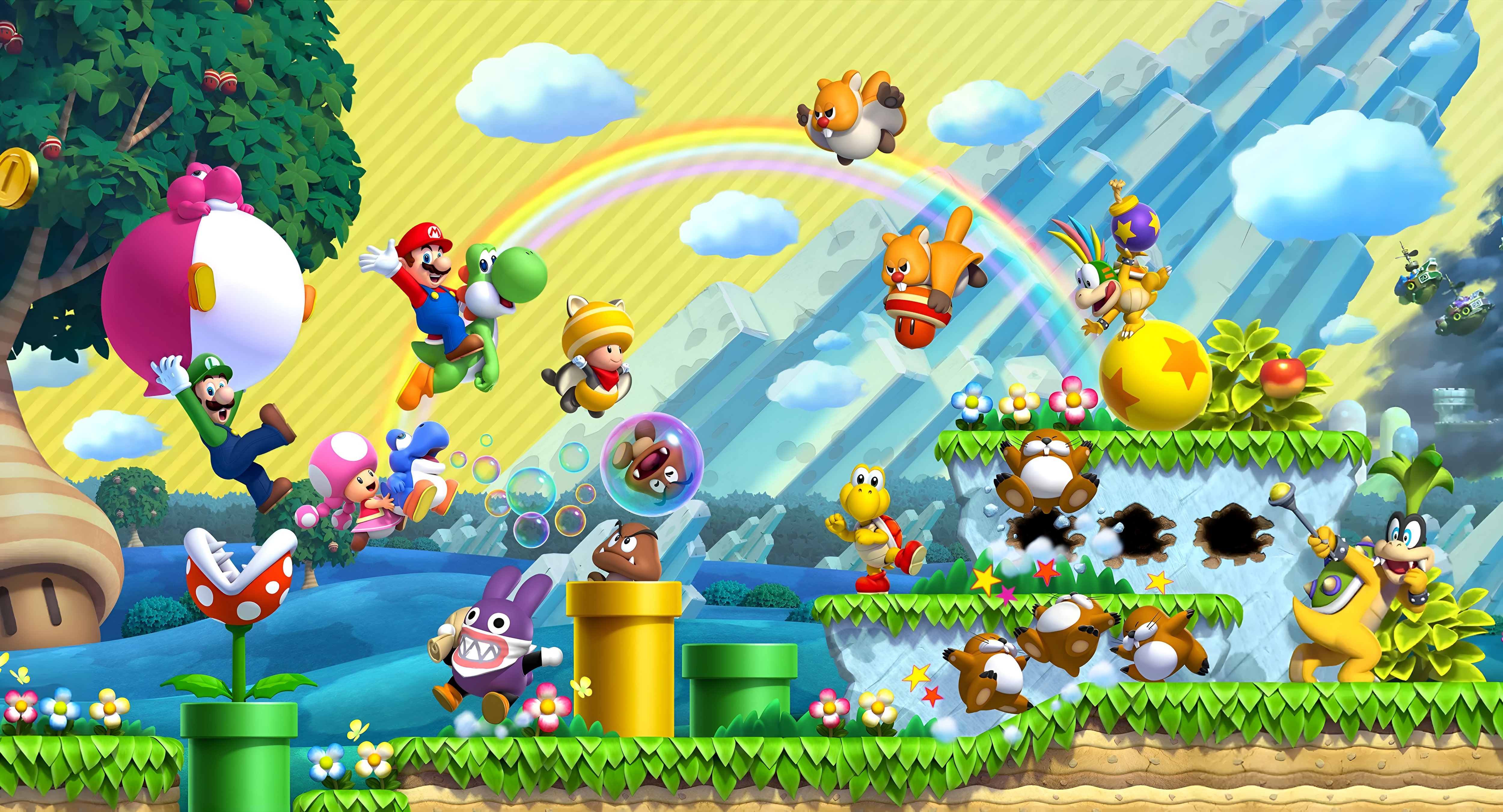 Illustration of New Super Mario Bros. U Deluxe