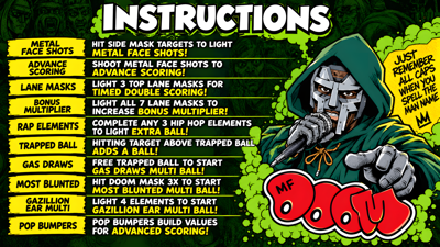 MF DOOM - Arcade - Controls Information (World) - 1920x1080