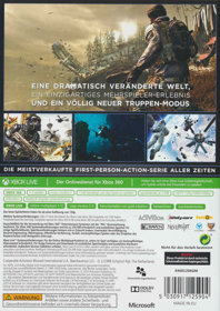 Call of Duty: Ghosts - Box - Back (Germany) - 907x1281