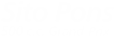 Sito Pons 500 c.c. Grand Prix - Clear Logo (Spain) - 629x204