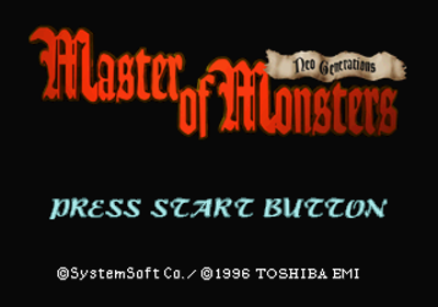 Master of Monsters: Neo Generations - Screenshot - Game Title (Japan) - 320x224