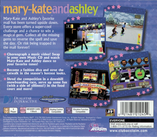 Mary-Kate and Ashley: Magical Mystery Mall - Box - Back (North America) - 1591x1384
