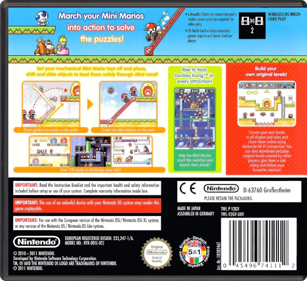 Mario vs. Donkey Kong: Mini-Land Mayhem! - Box - Back - Reconstructed (Europe) - 774x708