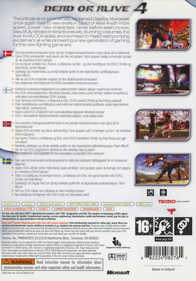 Dead or Alive 4 - Box - Back (Europe) - 6030x8631