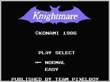 Knightmare (Team Pixelboy) - Screenshot - Game Title (World) - 256x192