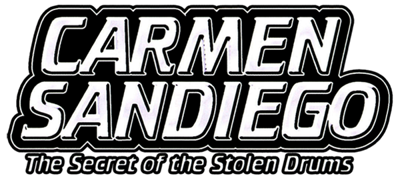 Carmen Sandiego: The Secret of the Stolen Drums - Clear Logo (Europe) - 600x270
