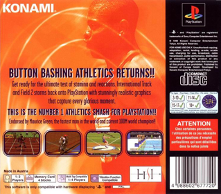 International Track & Field 2000 - Box - Back (Europe) - 738x650