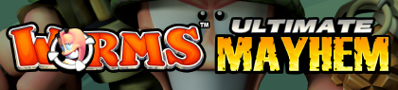 Worms: Ultimate Mayhem - Banner (United States) - 420x95