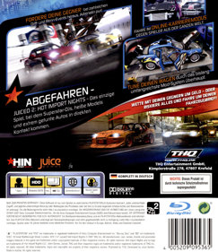 Juiced 2: Hot Import Nights - Box - Back (Germany) - 1200x1386