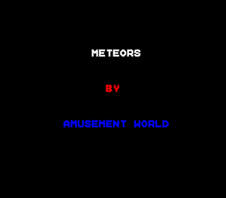 Meteors - Screenshot - Game Title (North America) - 256x224