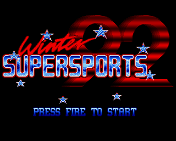 Winter Supersports 92  - Screenshot - Game Title (Europe) - 320x256