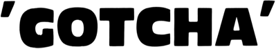 'Gotcha' - Clear Logo (Europe) - 1280x228