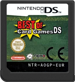 Best of Card Games DS - Cart - Front (Europe) - 517x564