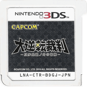 Dai Gyakuten Saiban: Naruhodou Ryuunosuke no Bouken - Cart - Front (Japan) - 790x790