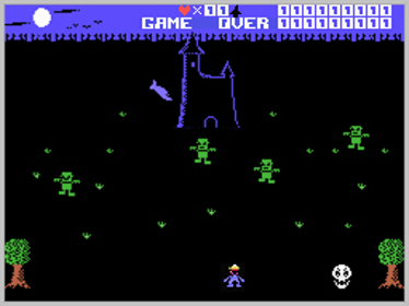 Jeepers Creepers - Screenshot - Game Over (World) - 256x192