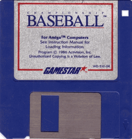 Championship Baseball - Disc (United Kingdom) - 640x673
