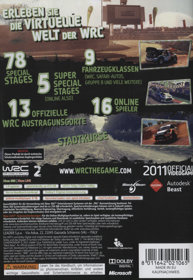 WRC 2: FIA World Rally Championship  - Box - Back (Germany) - 990x1434