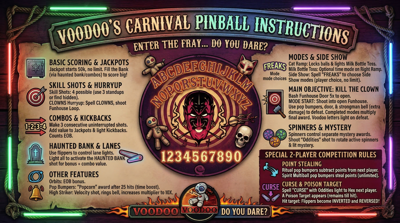 VooDoo's Carnival - Arcade - Controls Information (World) - 2752x1536