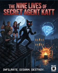 The Nine Lives of Secret Agent Katt - Fanart - Box - Front (World) - 764x962