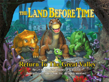 The Land Before Time: Return to the Great Valley - Screenshot - Game Title (Europe) - 640x480