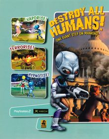 Destroy All Humans! - Advertisement Flyer - Front (United Kingdom) - 2544x3240
