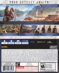 Assassin's Creed: Odyssey - Box - Back (North America) - 1142x1400