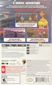 Zorro: The Chronicles - Box - Back (North America) - 504x823