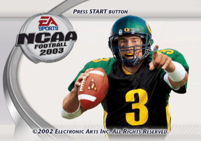 NCAA Football 2003 - Screenshot - Game Title (North America) - 640x448