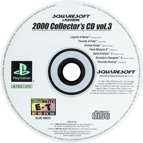 Squaresoft on PlayStation 2000 Collector's CD Vol. 3 - Disc (North America) - 600x600