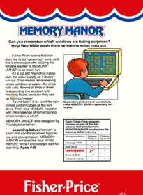 Memory Manor - Box - Back (North America) - 497x680